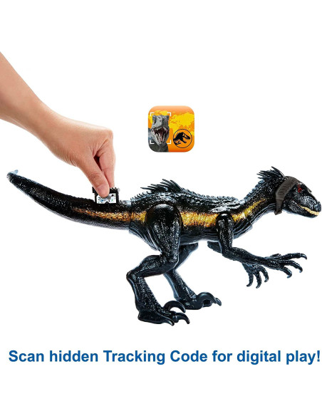 Figura de Dinosaurio Jurassic World Indoraptor Track N Attack