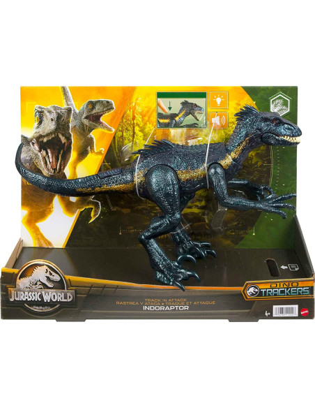 Figura de Dinosaurio Jurassic World Indoraptor Track N Attack