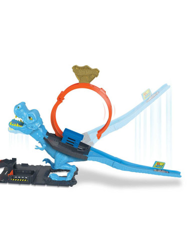 Hot Wheels City Desafío del T-Rex Pista para...