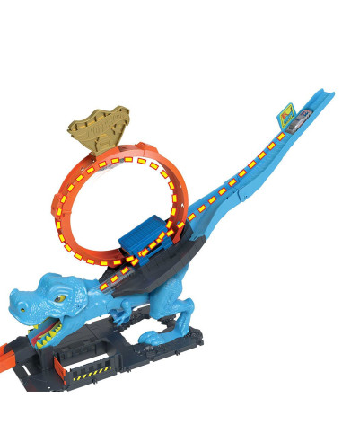 Hot Wheels City Desafío del T-Rex Pista para...