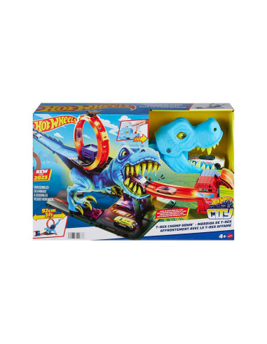Hot Wheels City Desafío del T-Rex Pista para...