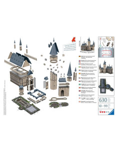 Puzzle 3D Harry Potter Castillo de Hogwarts Gran Comedor,... 2