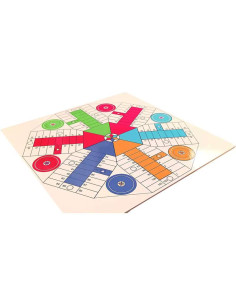 Parchís y Oca 2 en 1 con Cubiletes para 6 Jugadores