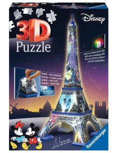 Puzzle 3D Torre Eiffel Disney Noche