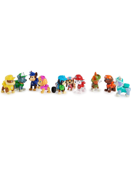 Patrulla Canina - Figuras Patrulla Canina - Pack de Regalo de 10 Figuras