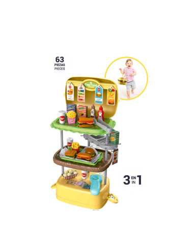 Maletín Profesiones Burguer Juguete Imitación...