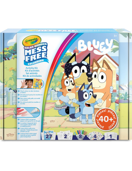 CRAYOLA - Color Wonder, Bluey Juego de Regalo Sin Manchas