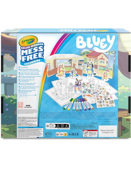 CRAYOLA - Color Wonder, Bluey Juego de Regalo Sin Manchas