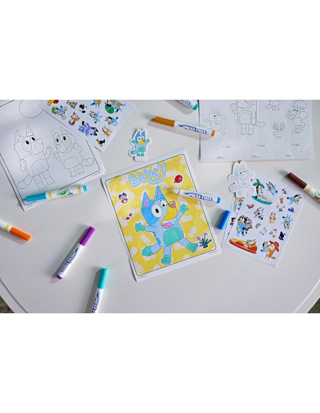 CRAYOLA - Color Wonder, Bluey Juego de Regalo Sin Manchas