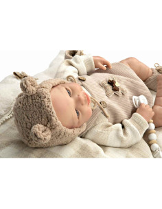 Muñeca Bebé Reborn Rubén con cojín 2