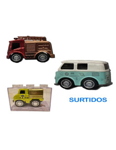 Mini Camiones y Vehículos de Metal con Retrofricción-...