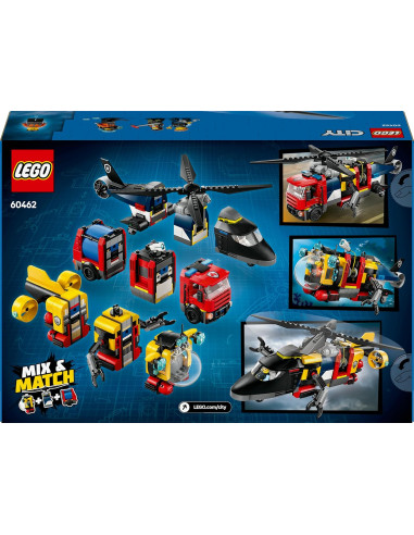 LEGO 60462 City 3 en 1 Remix: Helicóptero,...