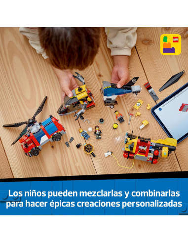 LEGO 60462 City 3 en 1 Remix: Helicóptero,...