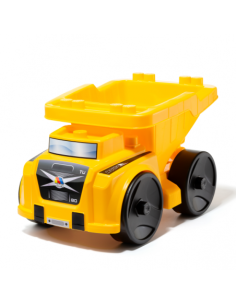 Gran camión volquete con 20 bloques