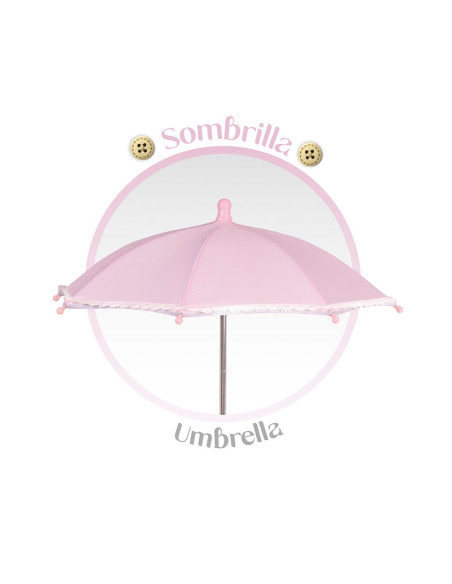 Carro de Muñecas Sophie Plegable con Sombrilla 82075
