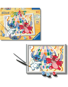 Creart D Disney Stitch y Leroy | Pintar por Numeros Niños