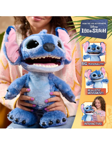 Peluche Interactivo Disney Ultimate Stitch, de...