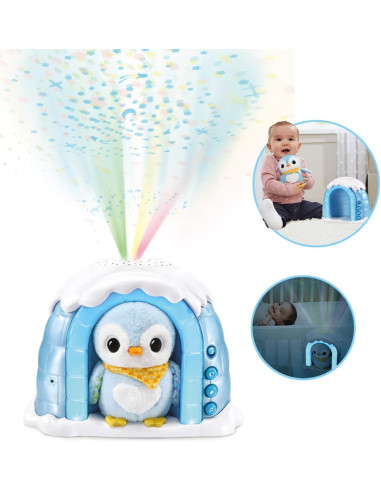 VTech-Baby Iglú Proyector Peluchito Pingüino