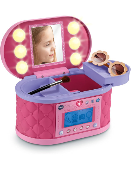 Maletín Secreto de Maquillaje, Joyero Interactivo, Código Personal, Espejo