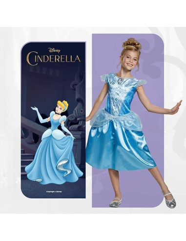Disfraz Cenicienta Niña Disney - talla 7 a 8
