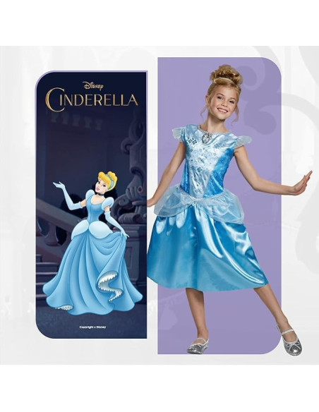 Disfraz Cenicienta Niña Disney - talla 7 a 8