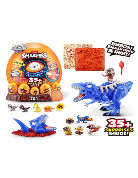 Huevo Smashers Dinosaurio con figuras y 35 sorpresas