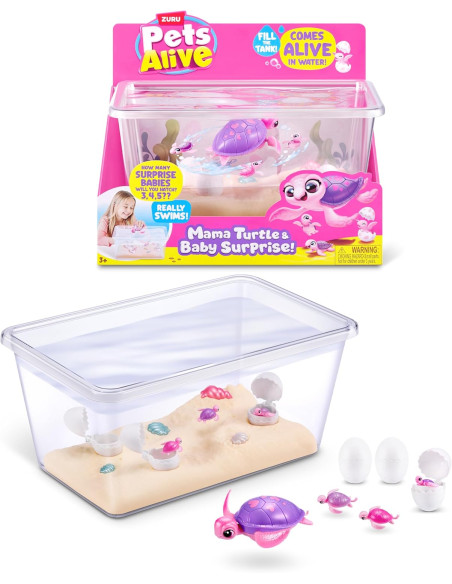 Pets Alive Mama Turtle Surprise, Tortuga Mascota