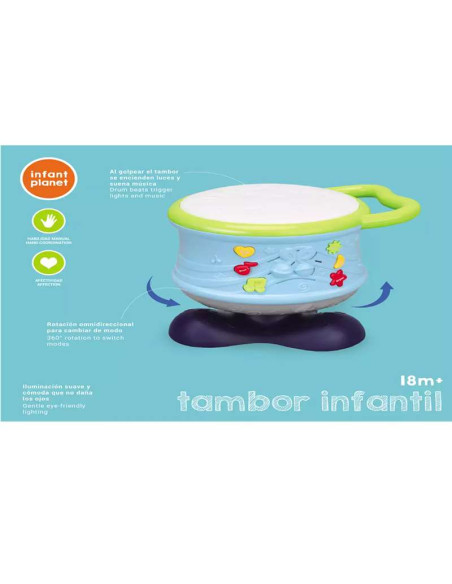 Tambor Infantil con Luces y Sonidos – Infant Planet