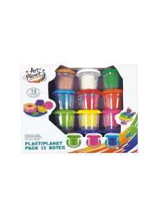 Plastilina Art Planet Plastiplanet Pack 12 botes (3 años+)