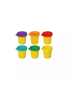 Blíster 6 Botes de Plastilina Colores Surtidos