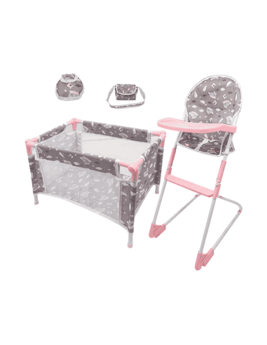 Pack Cuna y Trona Nubes PequeBB – Set 4 en 1...