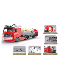 Camión Cisterna de Juguete con Agua, Luces y Fricción 2