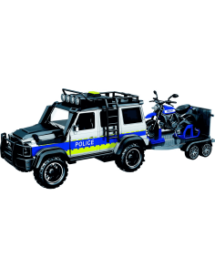 Motor Planet Transporte Policía con Remolque – Vehículo...