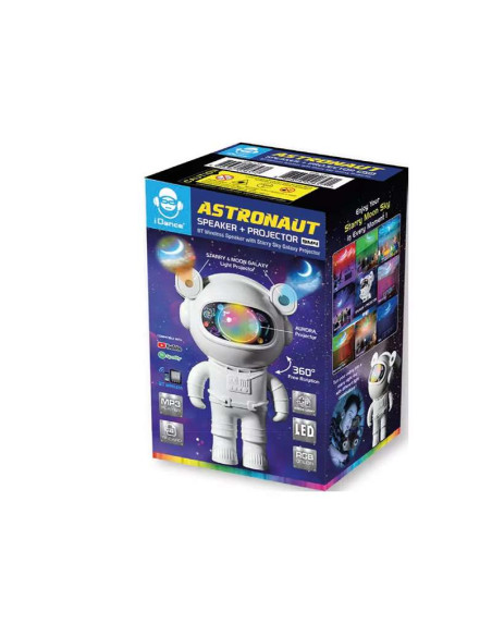 Proyector Astronauta iDance – Luz galáctica y altavoz Bluetooth