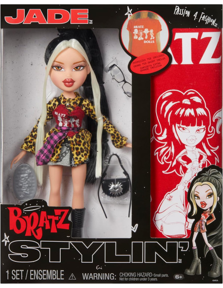 Bratz Stylin’ Jade – Muñeca con camiseta XL personalizable