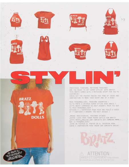 Bratz Stylin’ Jade – Muñeca con camiseta XL personalizable