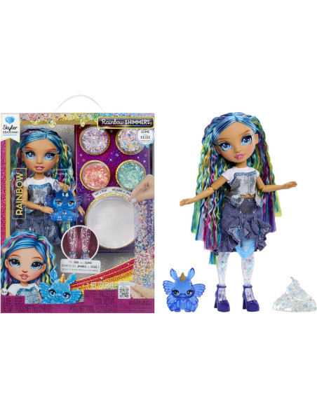 RAINBOW HIGH Rainbow Shimmers con Slime - Skyler, Azul