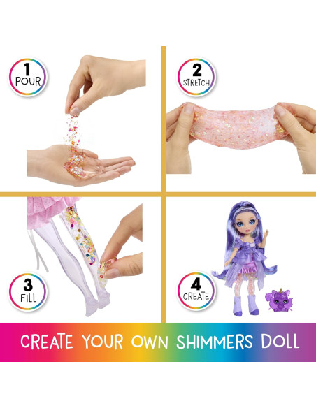 RAINBOW HIGH Rainbow Shimmers con Slime - Violeta, Púrpura
