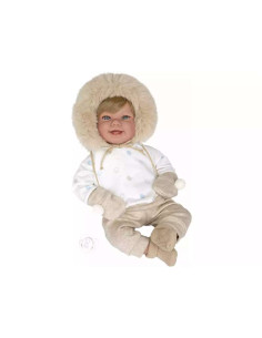 Muñeca Bebé Elegance Zoe Beige de 45 cm. con Manoplas