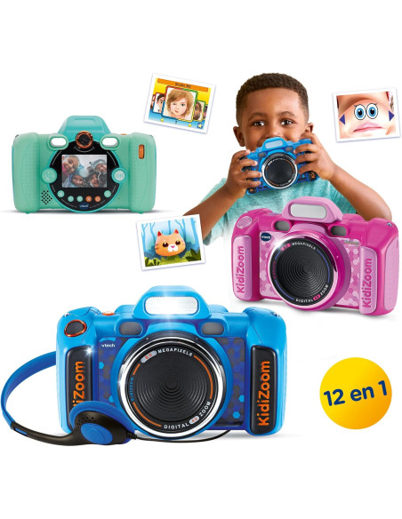 VTech - Kidizoom Duo FX Aquamarina, Cámara de Fotos Infantil
