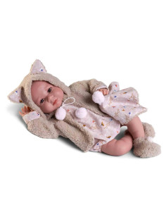 Muñeco Recién Nacido Luca con chaqueta borreguillo 42 cm... 2