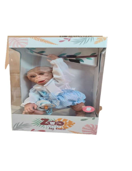 MONO REBORN EXCLUSIVO OSORNO CON  BLUSA BLANCA BRAGUITA AZUL