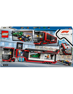 LEGO City Camión de F1 con Coches de F1 RB20 y AMR24, 2... 2