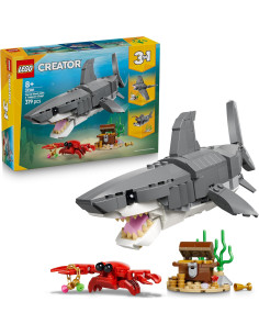 LEGO Creator 3en1 Feroz Tiburón con Cofre del Tesoro de...