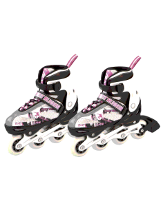 Patines Ajustables En Línea Rosa 39-42