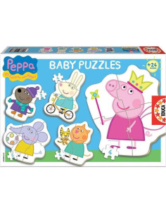 Puzzle Baby Peppa Pig - 5 puzzles progresivos de 3 a 5...