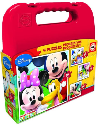 Puzzles Progresivos Maleta Mickey Mouse