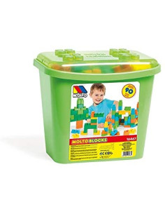 Molto Cubeta Bloques 90 Piezas| Juguete Infantil 