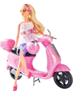 Steffi Love Chic City Scooter, muñeca de 29 cm de Moda...