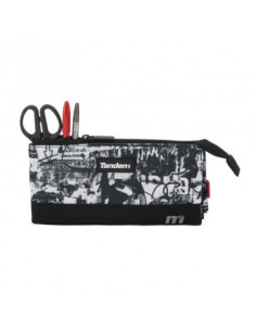 Estuche Escolar Triple Compartimento New Plus Graffo Tandem 2